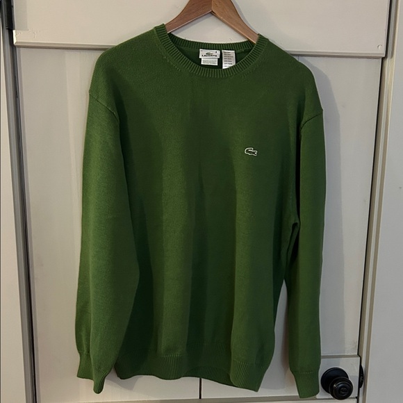 Lacoste Other - Lacoste Men's Cotton Classic Green Crewneck Sweater